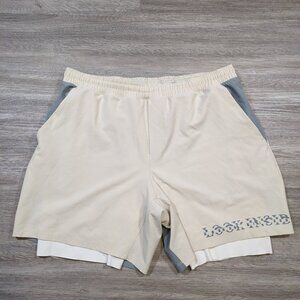 Lululemon Men's XXL Pace Breaker Short 7" Nordic Muslin Light Cast Lined